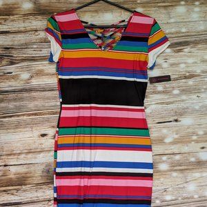 Stripped Bodycon Dress